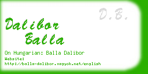 dalibor balla business card